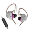 KZ ZSN Pro Dual Drivers 1BA 1DD In-Ear-Kopfhörer HiFi Power Bass Ohrhörer Kopfhörer Hochklarer Klang Kabelgebundene Kopfhörer mit abnehmbarem Kabel für audiophile Musiker
