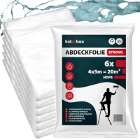 Защитная плёнка KOTARBAU для покраски, прозрачная, 4 × 5 м