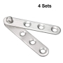 Door hinge set – 360 degree rotating with pin fastening from the procurement card