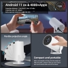 Mini projector 1080P with 4K, WiFi 6, BT5.0, Android 11