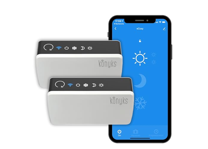Konyks eCosy 2er-Pack Smart Controller für Elektroheizkörper Konyks eCosy 2er-Pack Smart Controller für Elektroheizkörper