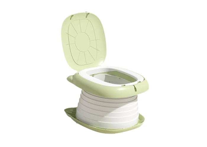 harayaa Folding Potty Chair for Children with Lid for Home and Outdoor, Green harayaa Folding Potty Chair for Children with Lid for Home and Outdoor, Green