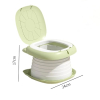 harayaa Folding Potty Chair for Children with Lid for Home and Outdoor, Green