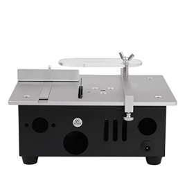 Table Mini Saw, 96W, 5000 RPM, DIY Woodworking Tool, Table Top (Black)