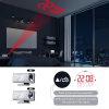 Projektionswecker digital, 7" LED, Dual-Alarm, USB