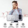 Projektionswecker digital, 7" LED, Dual-Alarm, USB