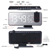 Projektionswecker digital, 7" LED, Dual-Alarm, USB