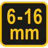 Professional, flexible iron tip for reinforcing iron up to 16 mm