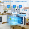 FethFire Mini Air Conditioner – 800 ml, 3 levels, timer, LED, 10W