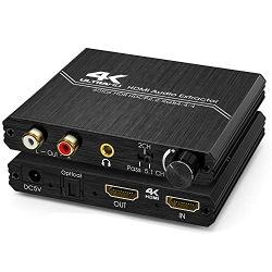 Tendak HDMI 2.0 Audio Extractor, HDMI Audio Splitter 4K HDMI
