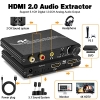 Tendak HDMI 2.0 Audio Extractor, HDMI Audio Splitter 4K HDMI