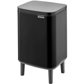 Brabantia 227226 Bo Hi waste bin, 12 l, matt black