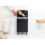 Brabantia 227226 Bo Hi cubo de basura, 12 l, negro mate