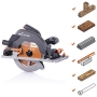 Evolution R185CCSX – 185 mm circular saw with mini rail