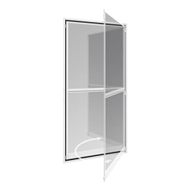 Windhager Expert 03240 - Mosquitera para puerta batiente, 100 x 210 cm, blanco