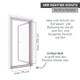 Windhager Expert 03240 – Mosquito net swing door, 100 x 210 cm, white