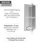 Windhager Expert 03240 – Mosquito net swing door, 100 x 210 cm, white