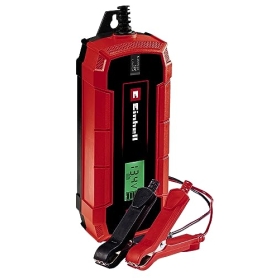 Einhell Batterieladegerät (mikroprozessorgesteuertes 12V intelligentes Batterieladegerät für eine Vielzahl von Batterietypen, max. Ladestrom 5A)