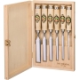 CHERRIES Tools chisel set – 6 pieces, hornbeam handles, in a wooden box