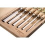 CHERRIES Tools chisel set – 6 pieces, hornbeam handles, in a wooden box