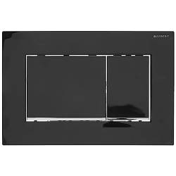 Geberit Sigma30 dual flush button, black/light