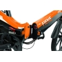 Blaupunkt Fiene LT 300 20 inch E-Folding Bike Orange/Black with Dot Blue Handlebar Bag