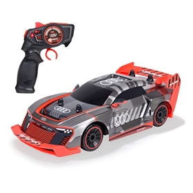 Іграшкова машинка Dickie Toys Audi Si E-Tron на радіоуправлінні, масштаб 1:16 (30 см), функція дріфту, 2-х канальна машина на дистанційному керуванні (2,4 ГГц), повний привід, для дітей від 6 років ( 201106011)