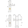 ABUS 203541 – Door handle plate