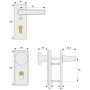 ABUS 203558 – Türdrückerplatte