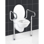 Toilet stand WENKO Secura, adjustable, 55.5 x 71-82 x 48 cm