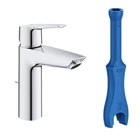 Grohe QUICKFIX Start bathroom faucet – single-lever mixer with installation tool