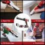 Cordless 21 V cartridge gun with 4 speeds and LED light for professional use