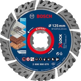 Diamanttrennscheibe Bosch EXPERT MultiMaterial X-LOCK Ø125 mm – für Beton und Stahlbeton