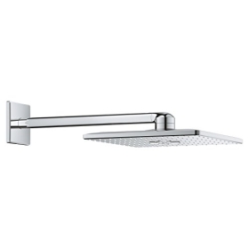 Grohe Rainshower 310 SmartActive CUBE: juego de cabezal de ducha con dos tipos de chorro. Cabezal de ducha de 310 mm, soporte de pared, brazo de ducha de 400 mm (26479000)