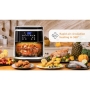 Aigostar Air Fryer 7L, 1900 W, oil-free fryer with 7 functions, LED touchscreen, dual use: with basket or drawer. BPA-free. Recipe book included, non-stick basket, black (IBT)