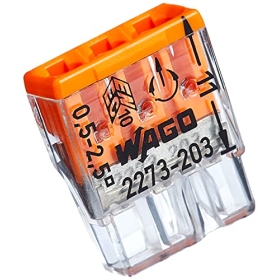 Kopp Wago COMPACT connection box terminal, 3-wire, 0.5-2.5 mm², set 72 pcs