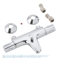 GROHE Grohtherm 800 - thermostatic bath mixer (incl. spout with applicator, safety lock at 38°, with S-connectors)