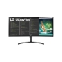 LG 35WN75C-B 88,9 cm (35 Zoll) gebogener QHD UltraWide Monitor (VA-Panel, HDR10, AMD FreeSync), Schwarz