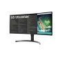 LG 35WN75C-B 88,9 cm (35 Zoll) gebogener QHD UltraWide Monitor (VA-Panel, HDR10, AMD FreeSync), Schwarz