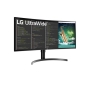 LG 35WN75C-B 88,9 cm (35 Zoll) gebogener QHD UltraWide Monitor (VA-Panel, HDR10, AMD FreeSync), Schwarz