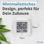 Shelly – Intelligentes Thermometer-Hygrometer mit WLAN und Bluetooth, Temperatur- und Luftfeuchtigkeitssensor mit langer Akkulaufzeit