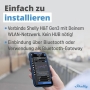 Shelly – Intelligentes Thermometer-Hygrometer mit WLAN und Bluetooth, Temperatur- und Luftfeuchtigkeitssensor mit langer Akkulaufzeit