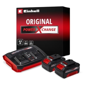 Original Einhell Power X-Change Starter Kit Akku und Ladegerät 