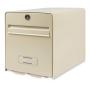 Letterbox BURG-WÄCHTER FAVOR 501 BE C, beige, galvanized steel, La Poste approved