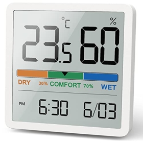 NOKLEAD Digital Thermo-Hygrometer - a portable thermometer-hygrometer for precise control of room temperature and humidity