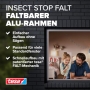 tesa Insect Stop Faltfenster – Moskitonetz mit verstellbarem Teleskoprahmen