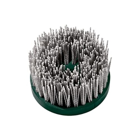 Nylon brush Metabo 623742000 for wheels 130 mm M14, P80 – green