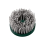 Nylon brush Metabo 623742000 for wheels 130 mm M14, P80 – green