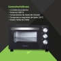 Horno eléctrico de mesa - temporizador hasta 60 minutos - capacidad: 20 l - color: negro - lavabo