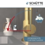 SCHÜTTE 79167 Cornwall kitchen faucet, 360° swivel with single lever operation